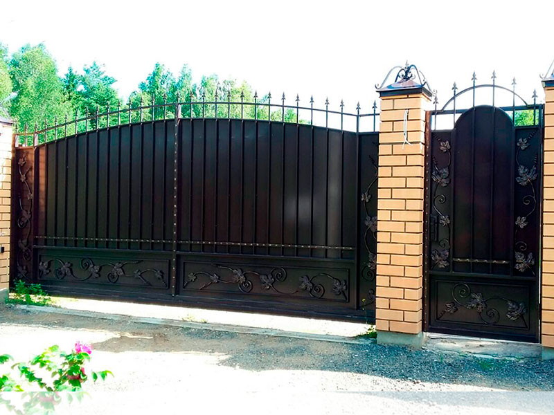 Кованые ворота откатные Арт.ВХКО-07